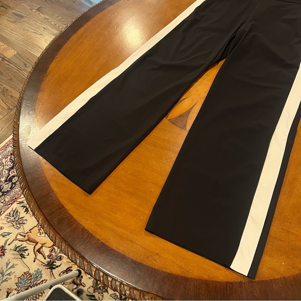 Athleta Women’s Luxe Gramercy Track Trouser Black 4 Mid-Rise Semi-Fitted Nylon - Picture 9 of 16